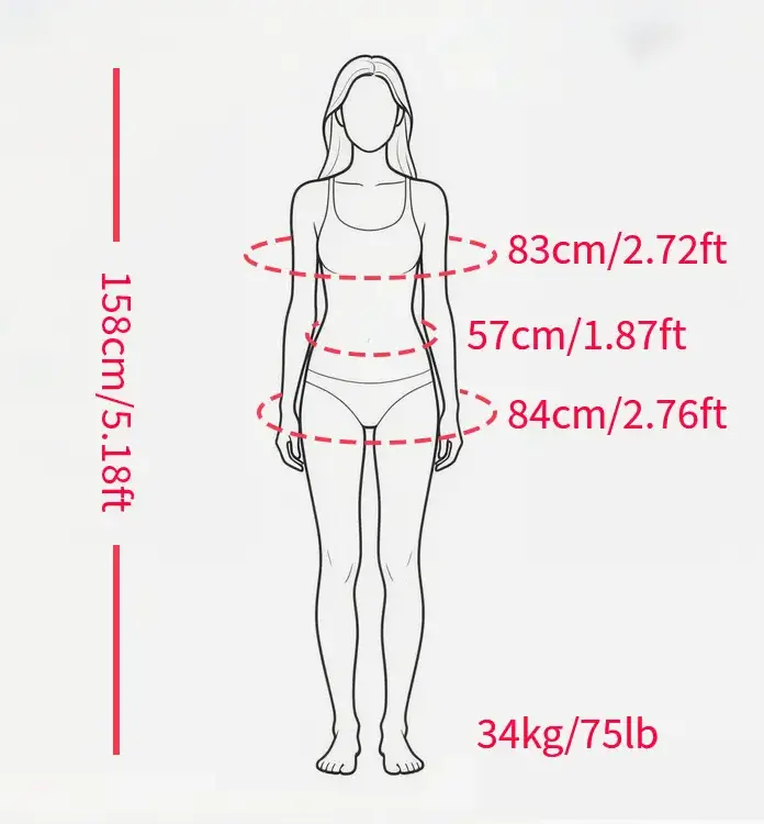 Lifelike TPE sex doll with articulated joints and detailed body contours, standing pose