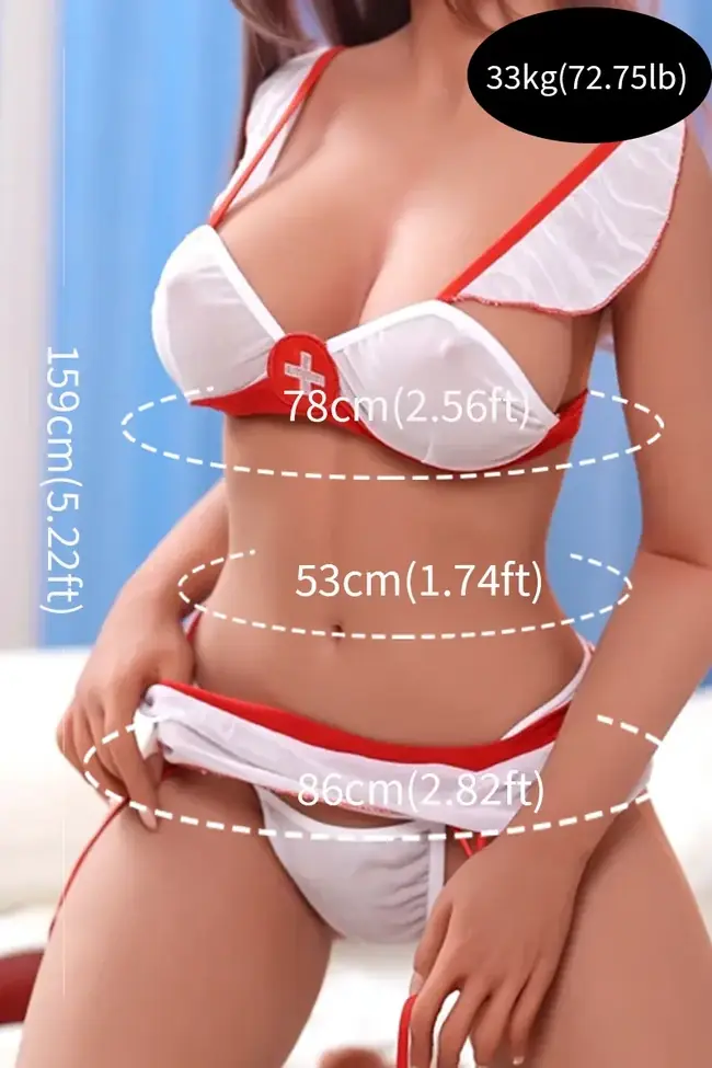 Lightweight TPE sex doll size comparison chart for adult toy selection