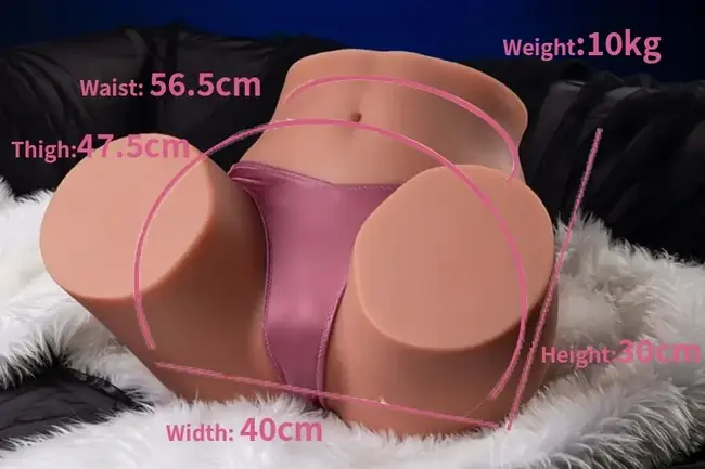 PerfectCurve butt doll size comparison chart for adult toy shoppers