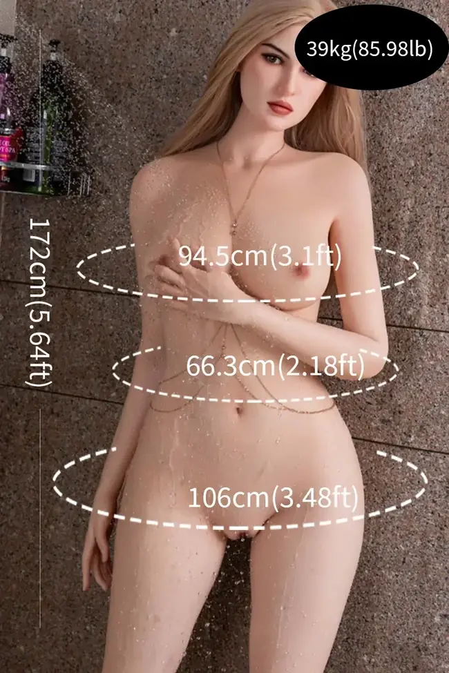Realistic size silicone love doll for discreet adult toys fun